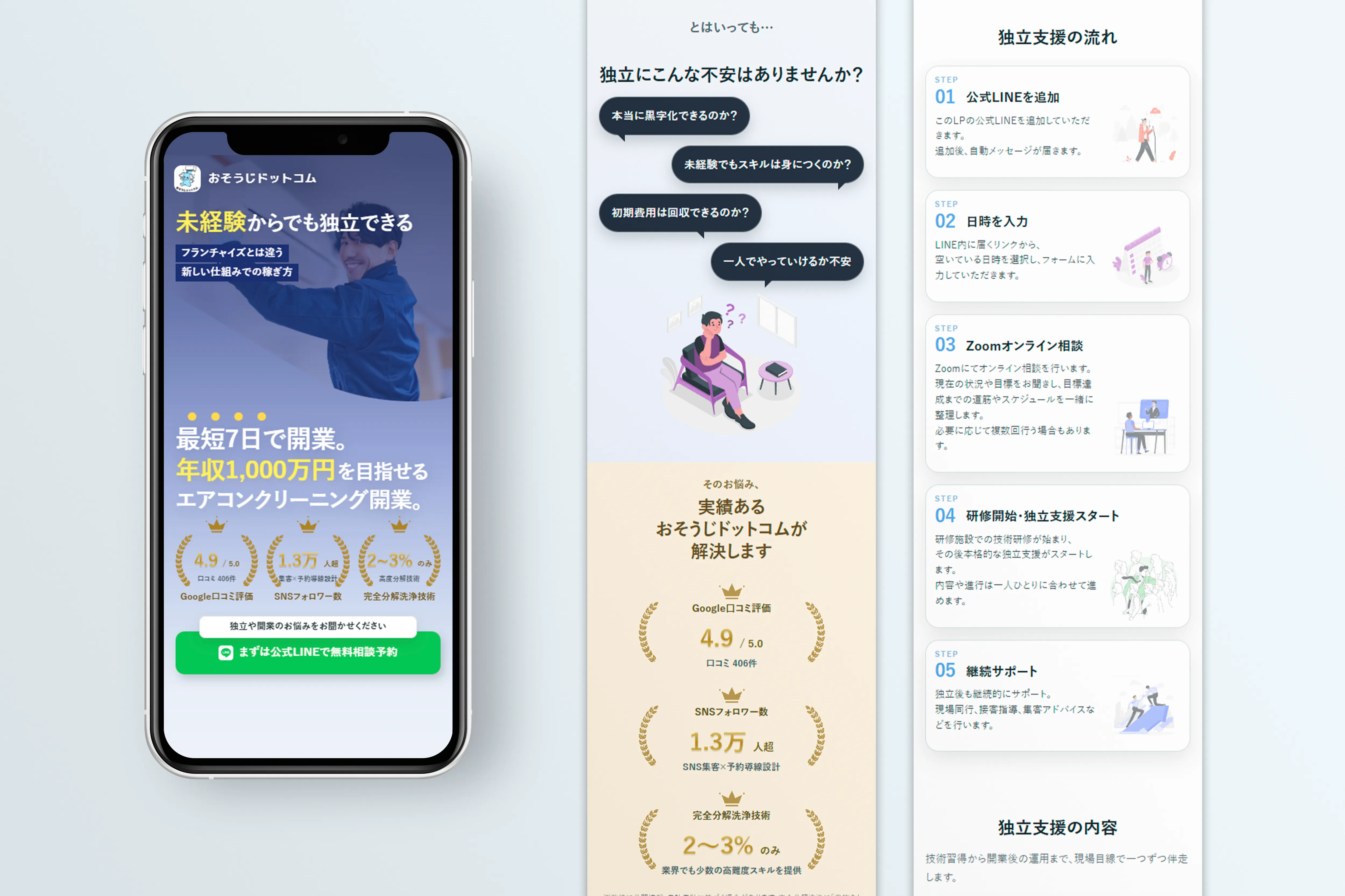LP制作 スマホイメージ